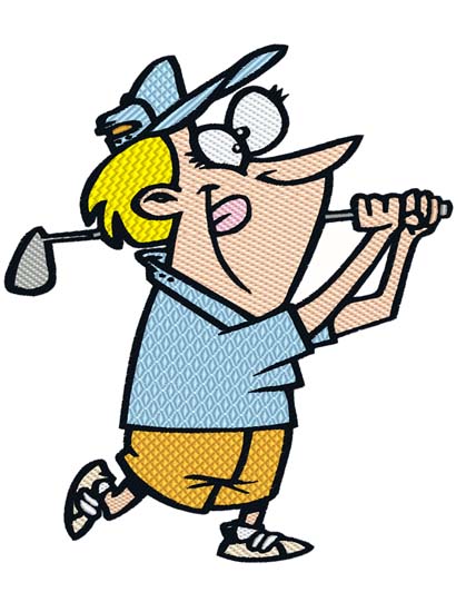 Cartoon Golfer